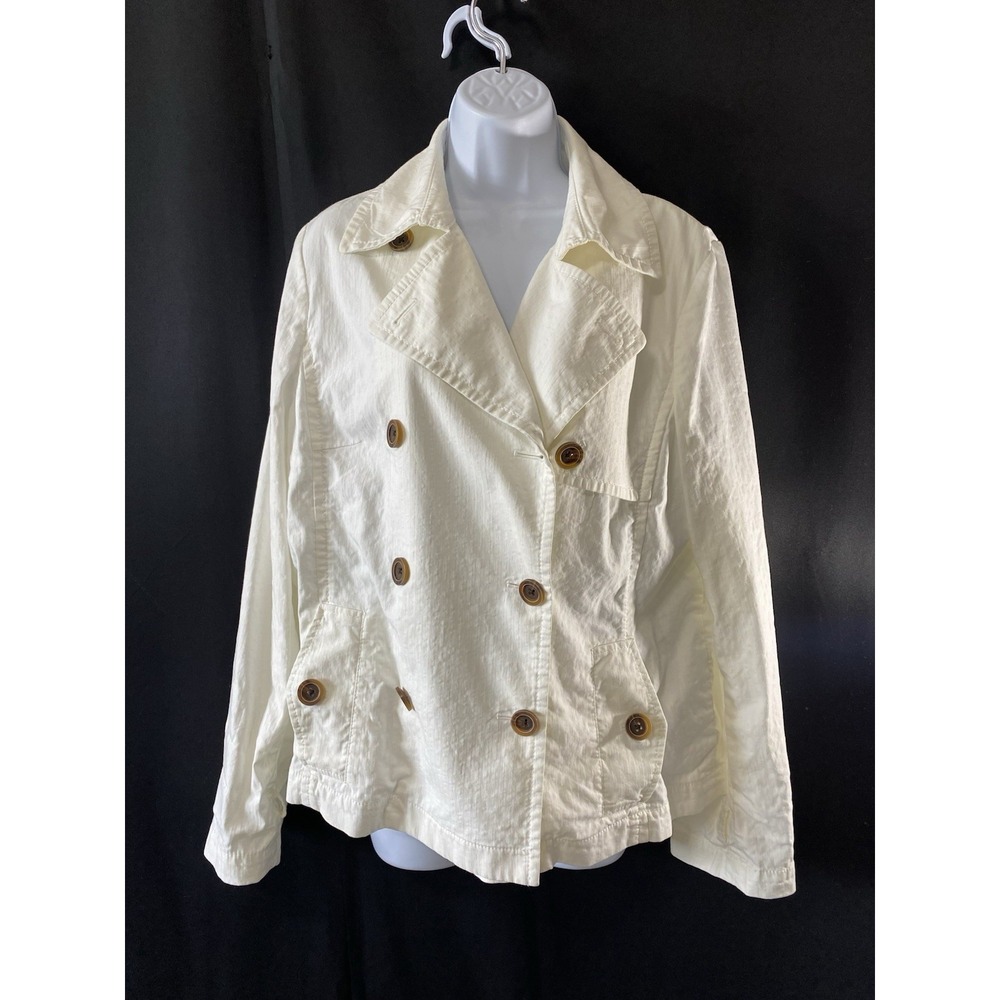 Banana Republic Womens Jacket Size Large Military Inspired Sailor Career Wear